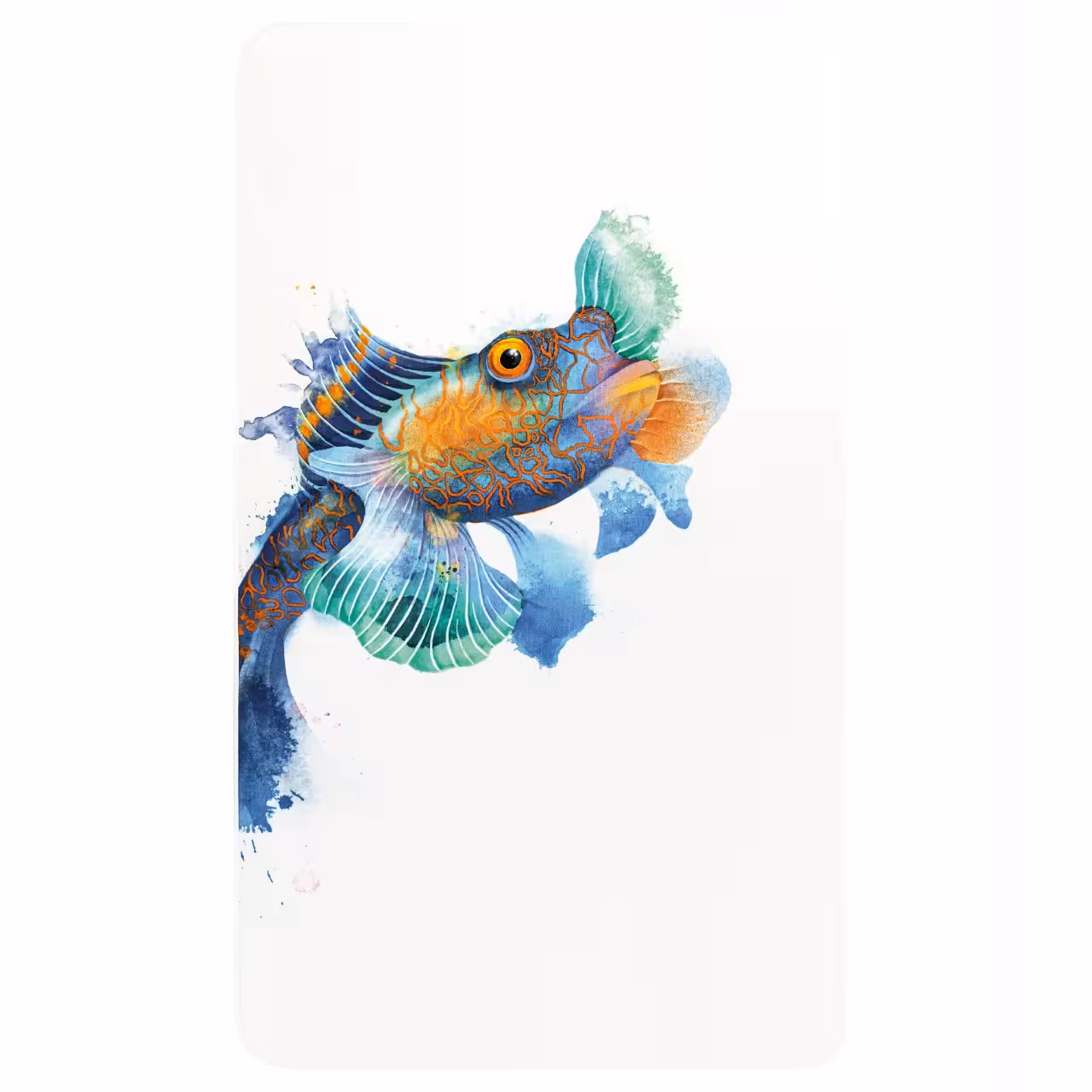 Fisch, Aquarium, Bordüre, Muster, Kunstdruck, 