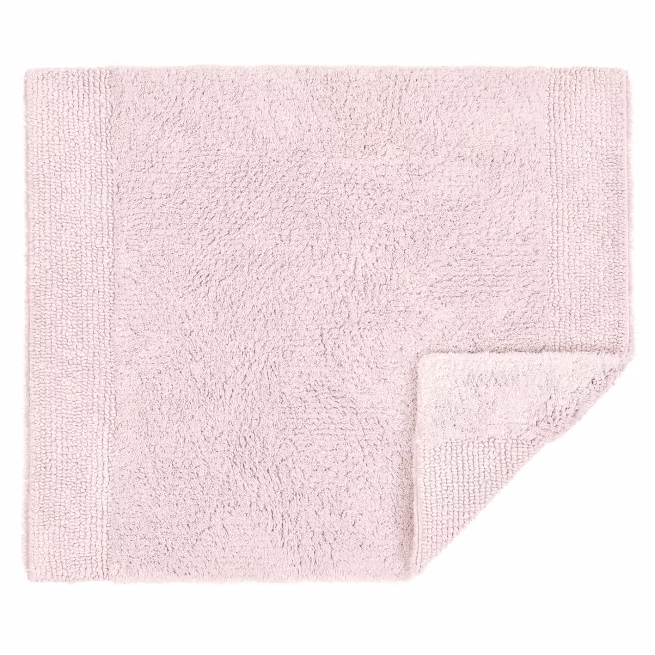 Badematte, Baumwolle, Rosa, Frottee, Rechteckig, 