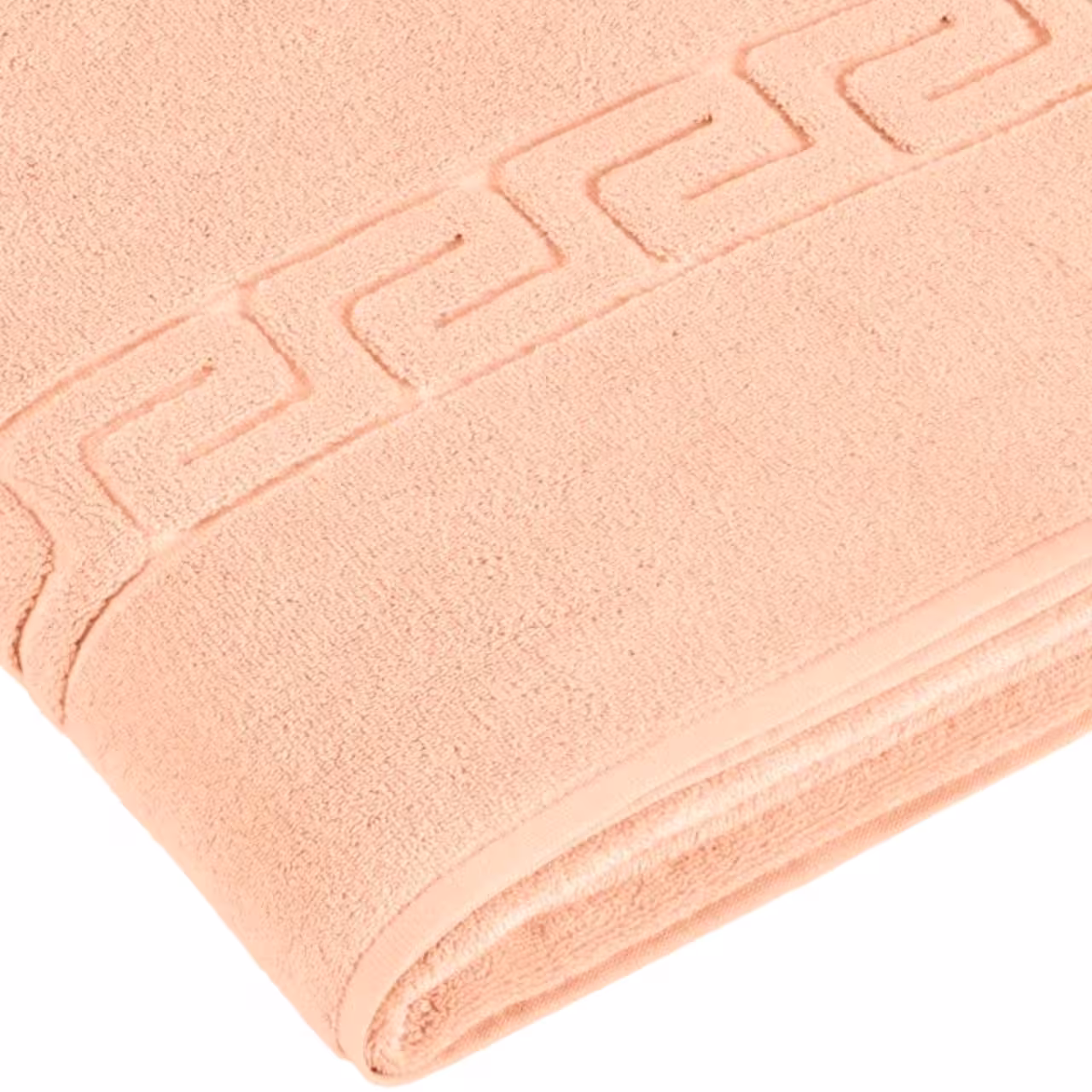Handtuch, Frottee, Apricot, Geprägtes Muster, 