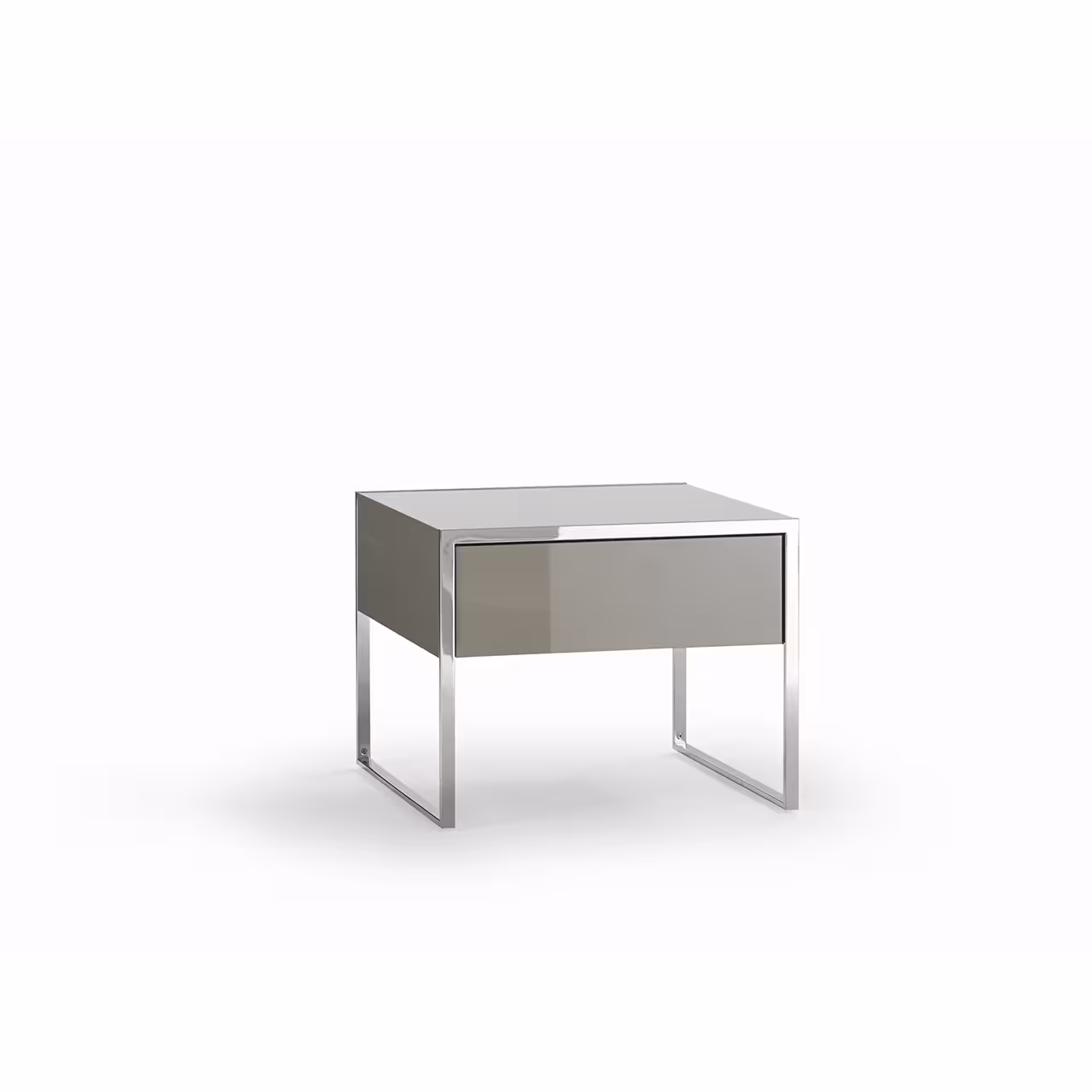 Nachttisch Yomei beige auf weiß