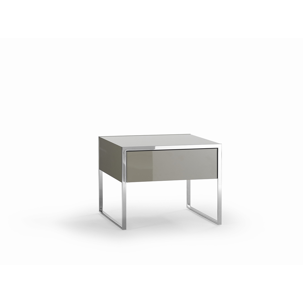 Nachttisch Yomei beige auf weiß