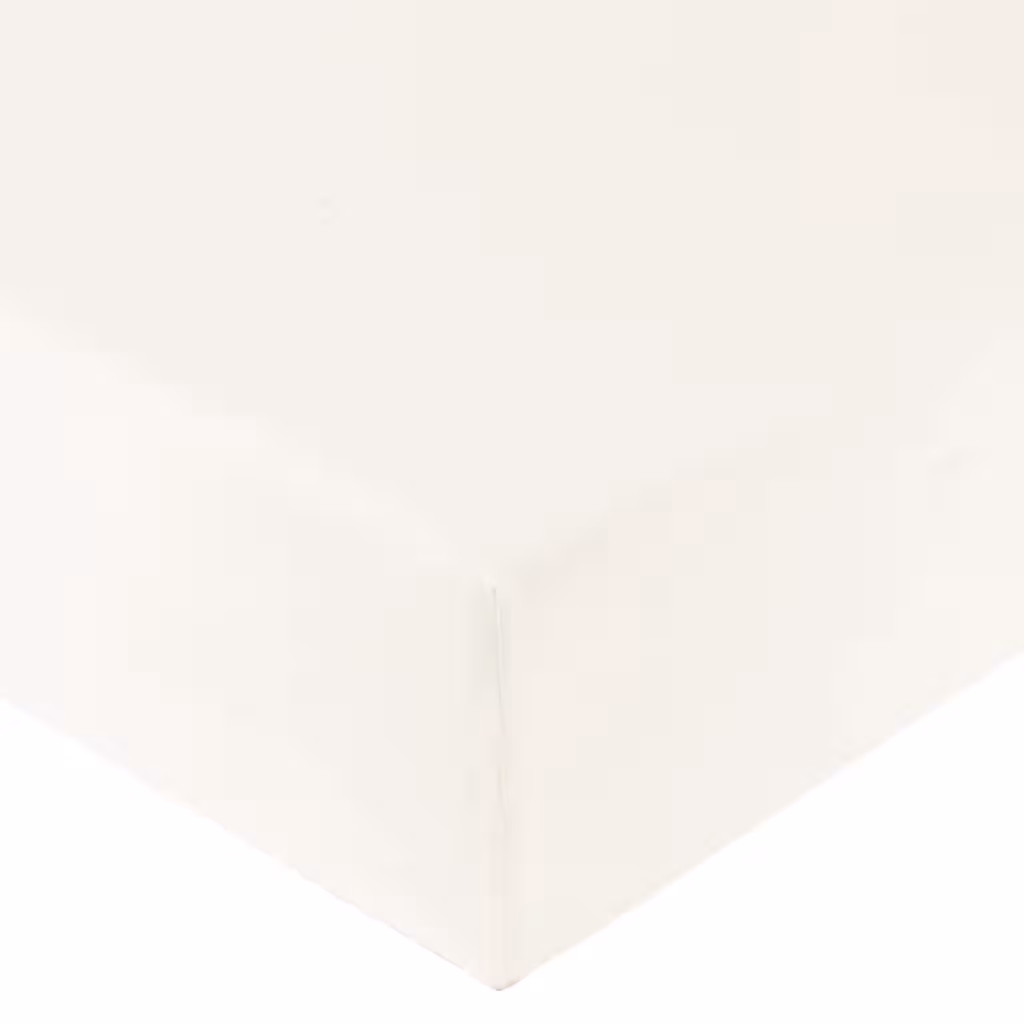 Spannbetttuch hellbeige Detail Kante