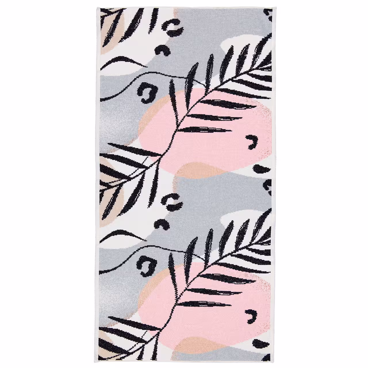 Chenilletuch Stay Wild rosa und beige Handtuch mit abstraktem Muster