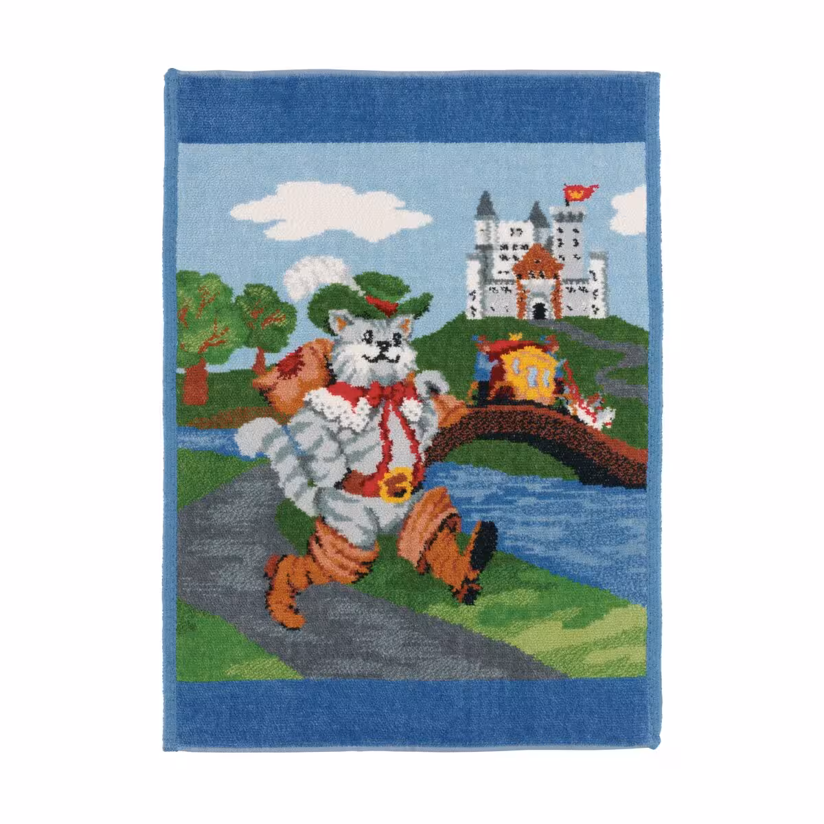 Tapestry, Wandbild, Schneeweißchen, Stadt Schloss, Bauernlandskap, 