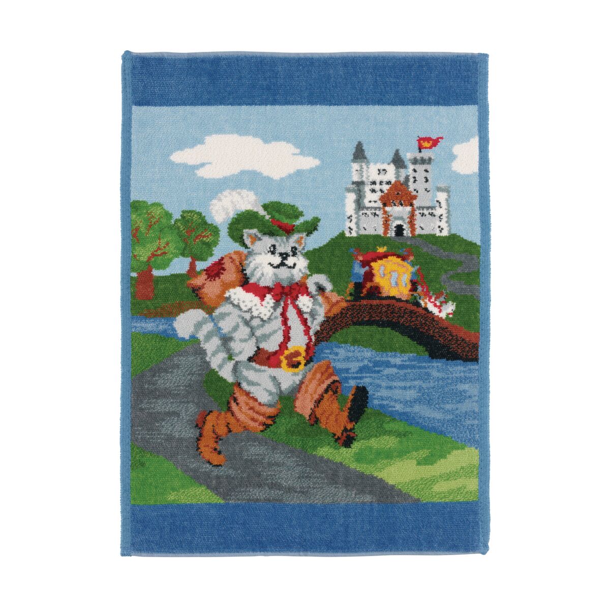 Tapestry, Wandbild, Schneeweißchen, Stadt Schloss, Bauernlandskap, 