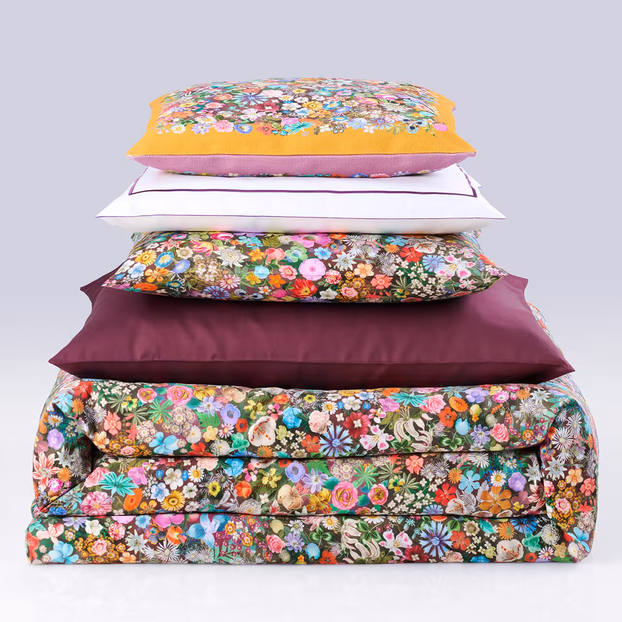 kissen, kissenbezug, blumenmuster, floral, bunt, 