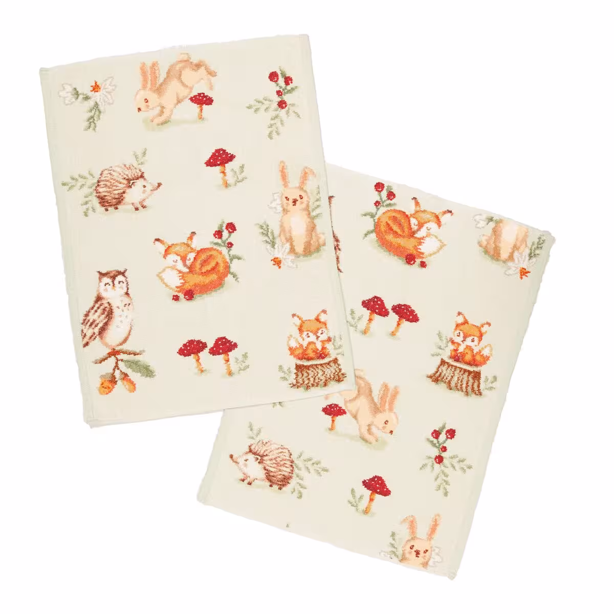 Tücher, Cute Tiere, Muster, Naturmotiv, Kinderhandtuch, 