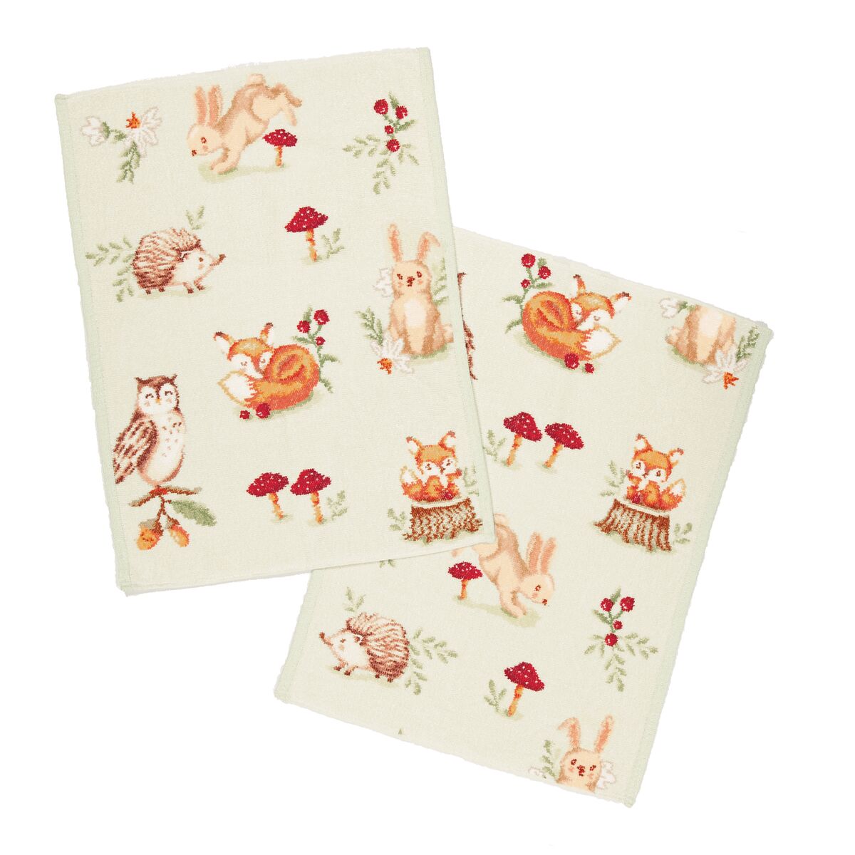 Tücher, Cute Tiere, Muster, Naturmotiv, Kinderhandtuch, 