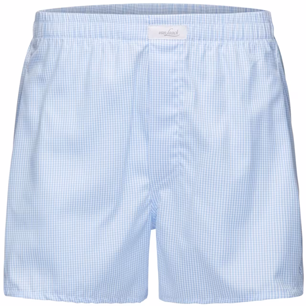 Boxershorts blau weiß kariert Vorderansicht