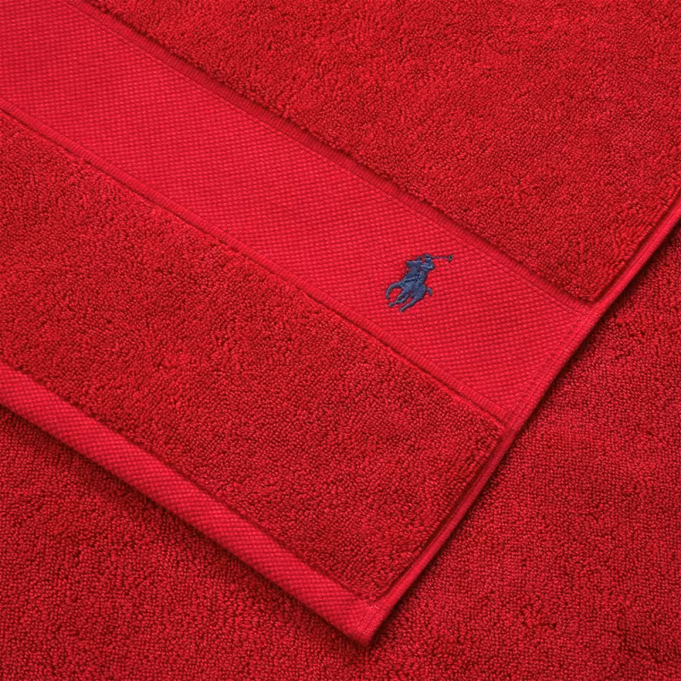 Polo Player Frottier rot Detail Logo Stickerei