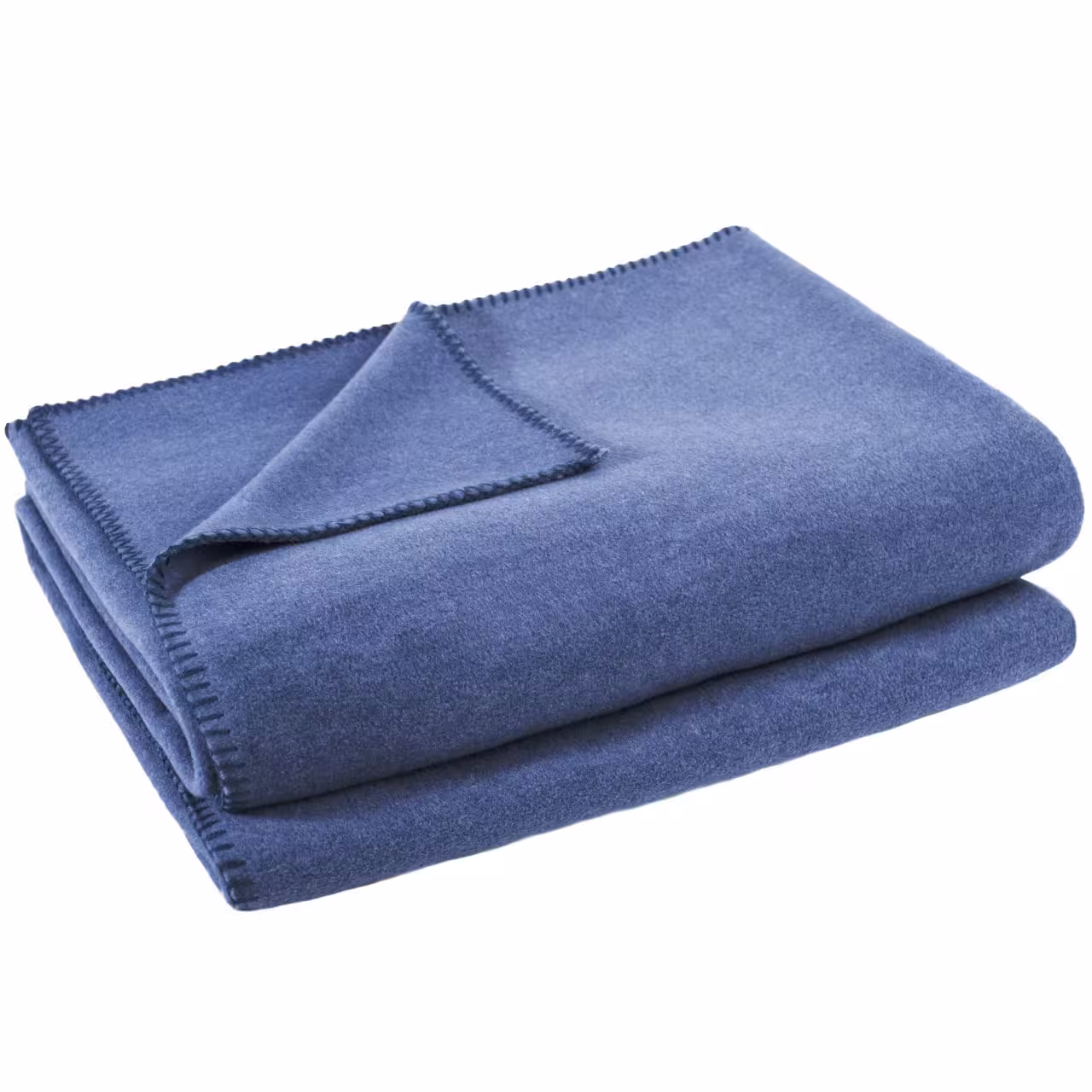 Fleecedecke mittelblau gefaltet