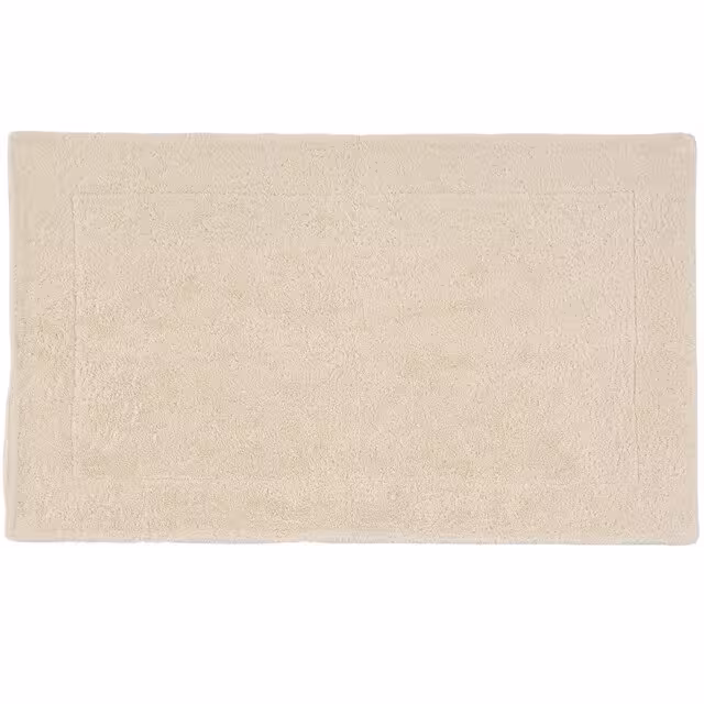 Duschvorleger Double beige rechteckig von oben