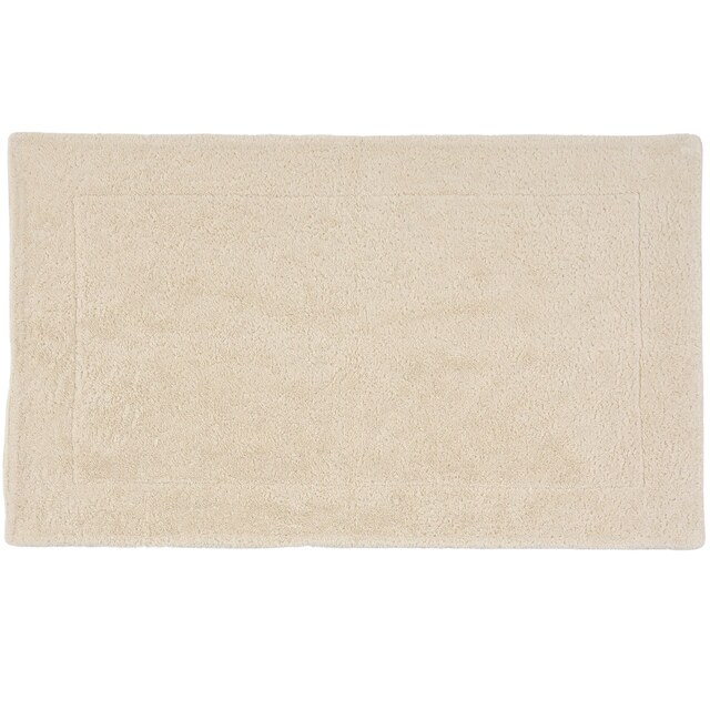 Duschvorleger Double beige rechteckig von oben