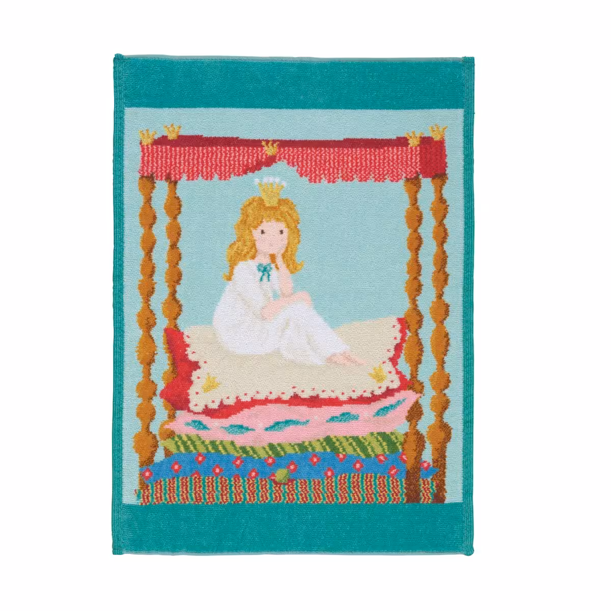 tapis, peinture, princesse, salon, tissu décoratif, 