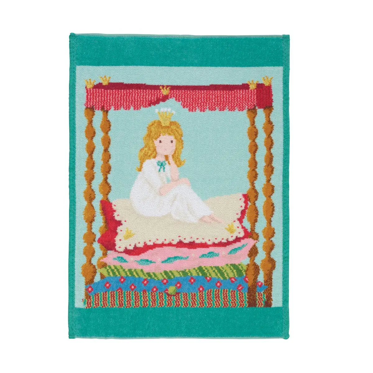 tapis, peinture, princesse, salon, tissu décoratif, 