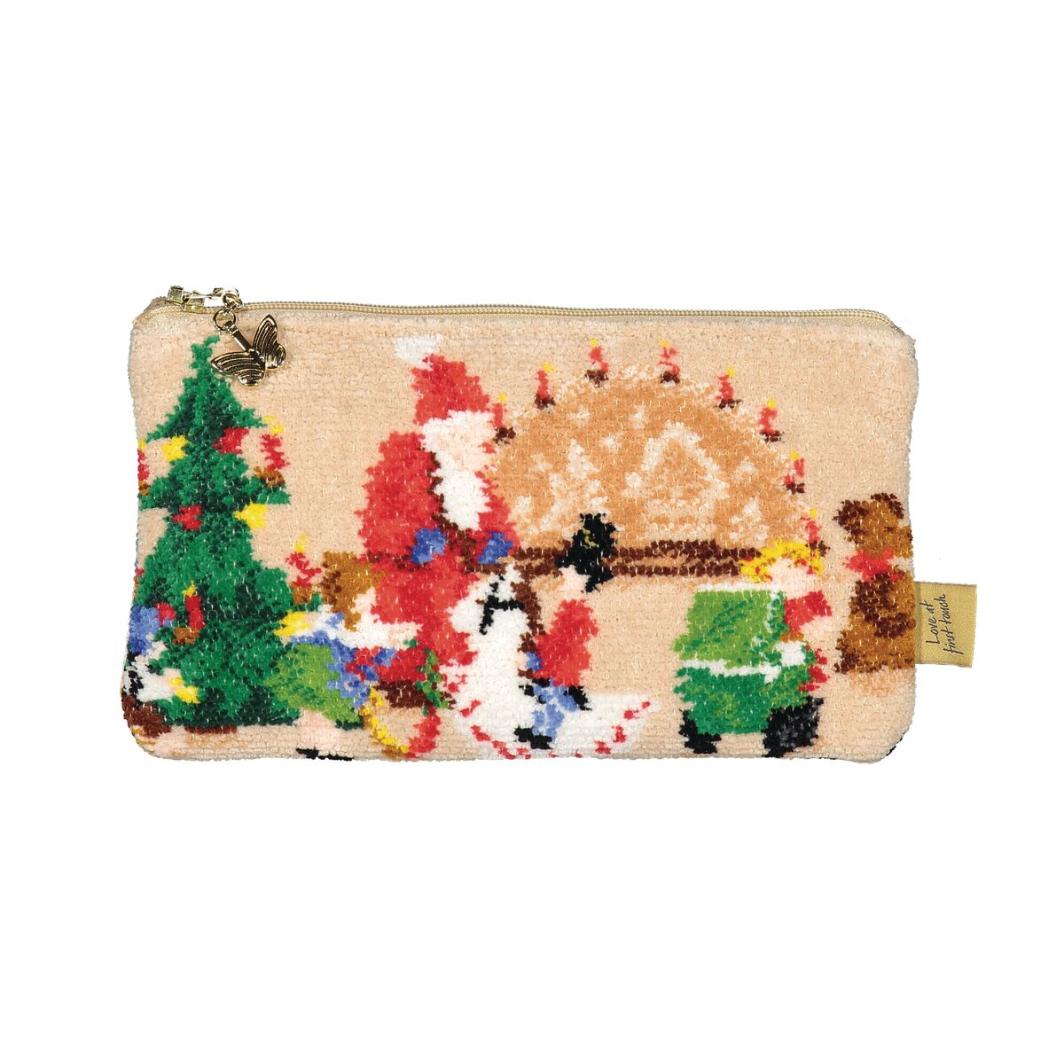 Pouch, Tasche, Tapestry, Winterdorf, Patchwork, 