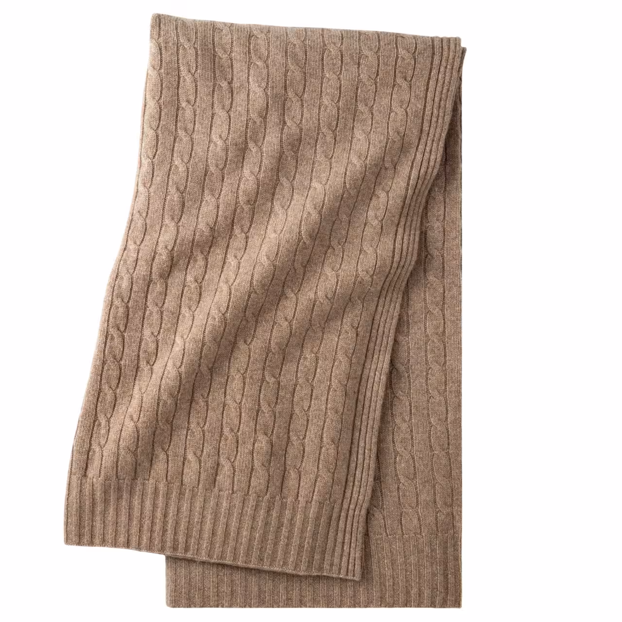 Kabelstrick, Strickstoff, Mantelkleid, Beige, Kabelstrick-Muster, 