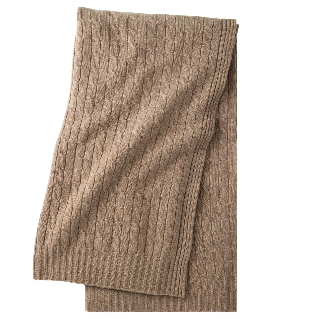 Kabelstrick, Strickstoff, Mantelkleid, Beige, Kabelstrick-Muster, 