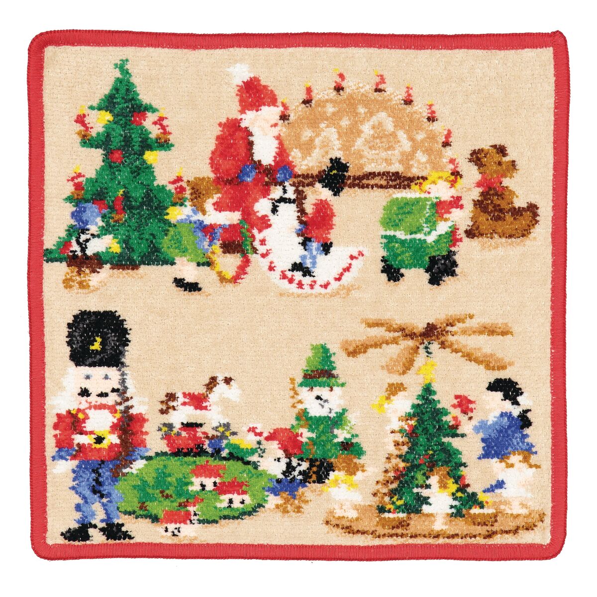 Teppich, Weihnachten, Nadelbaum, Schneemänner, Deko, 