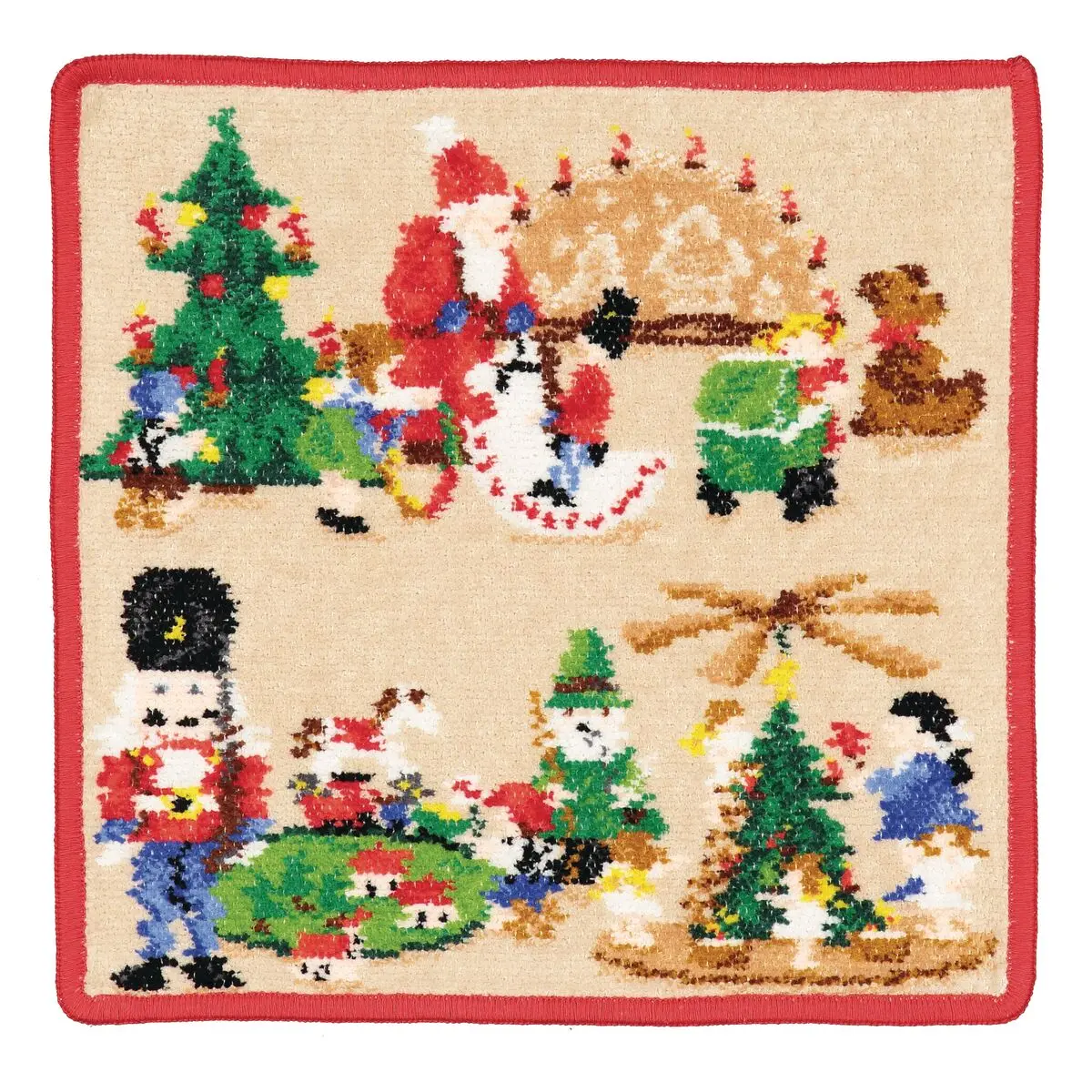 Teppich, Weihnachten, Nadelbaum, Schneemänner, Deko, 
