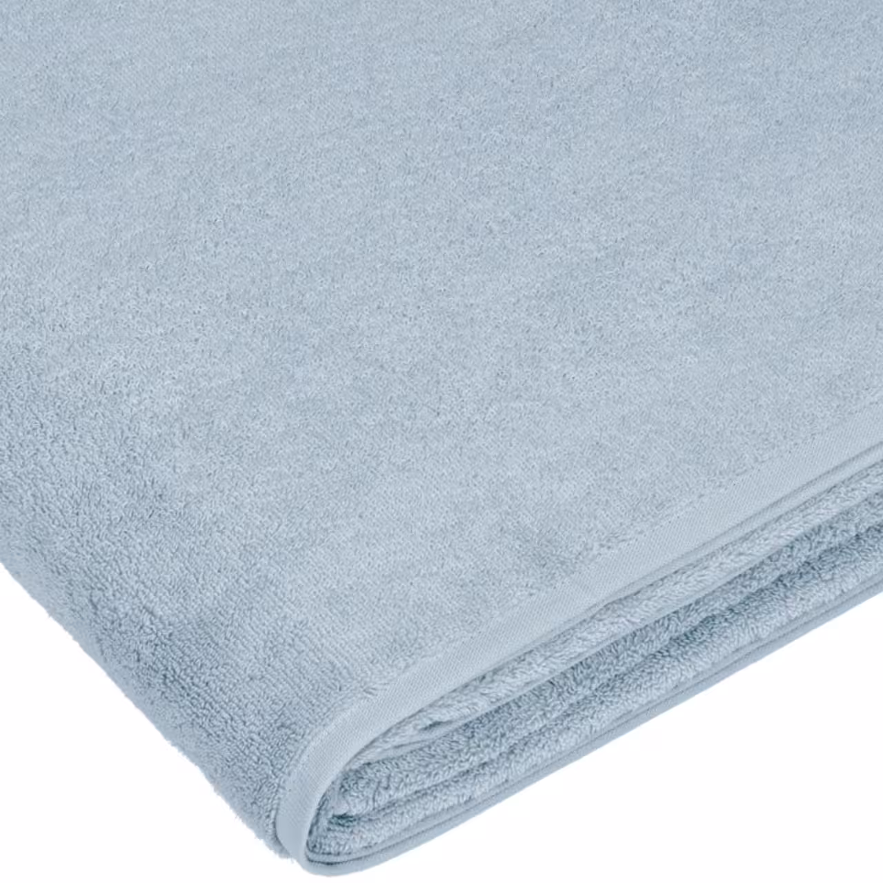 Handtuch, Frottee, Hellblau, Baumwolle, 