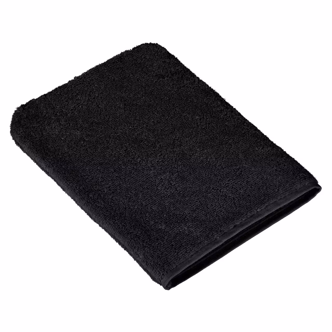 Waschlappen, Frottee, Schwarz, Baumwolle, 
