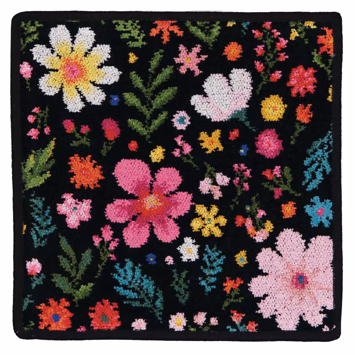 Kissenbezug, Tuch, Blumenmuster, Floral, Handgearbeitet, 