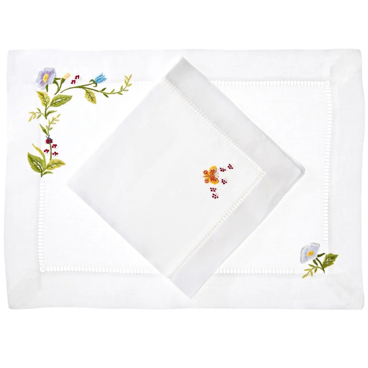 Tücher, Taschentuch, Spitze, Blumenstickerei, Leinen, 