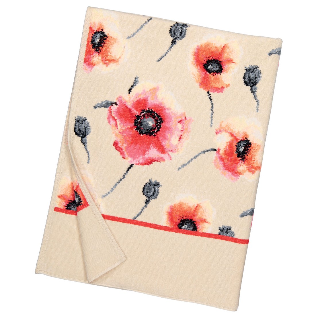 FEILER GERMANY - Chenilleserie "Klatschmohn"