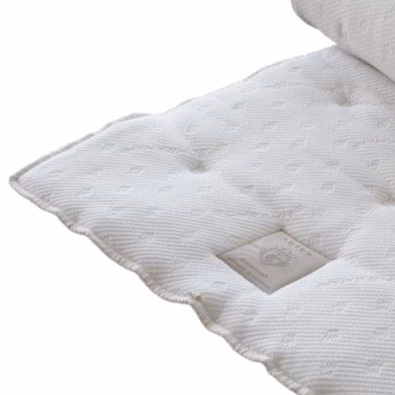 Topper Lotus Natur offwhite Kante Detail