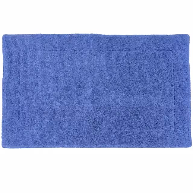 Duschvorleger Double mittelblau rechteckig  Detail