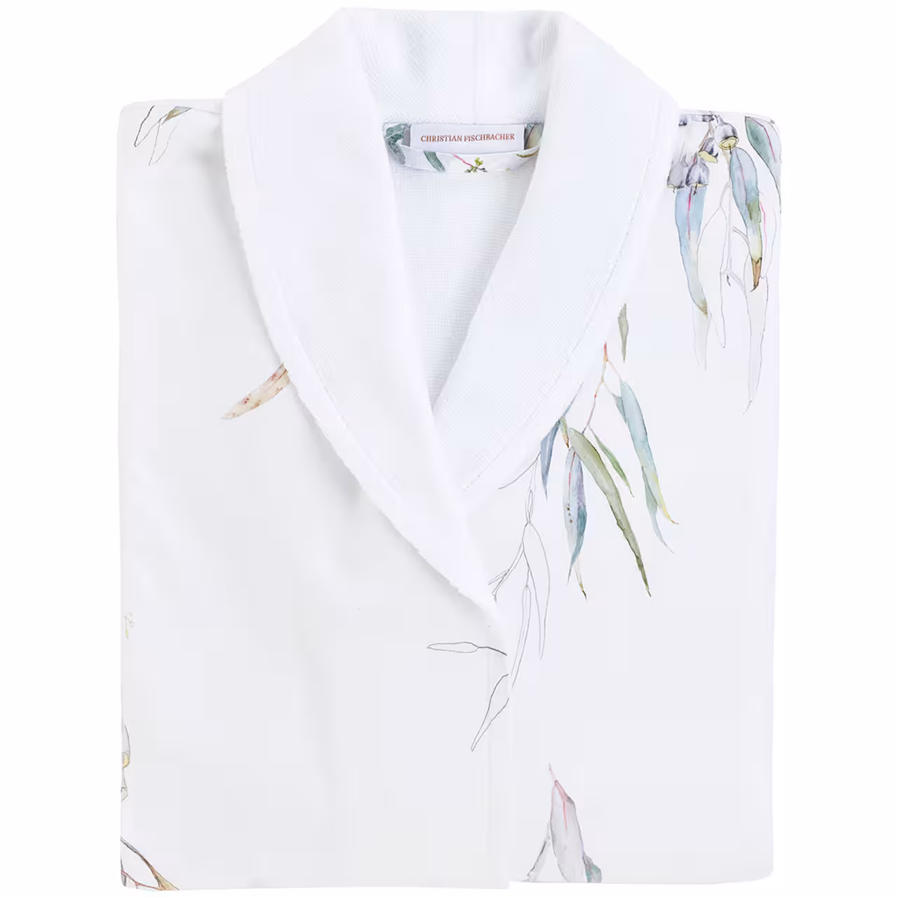 Bademantel, Kimono, Weiß, Blumenmuster, leicht, 