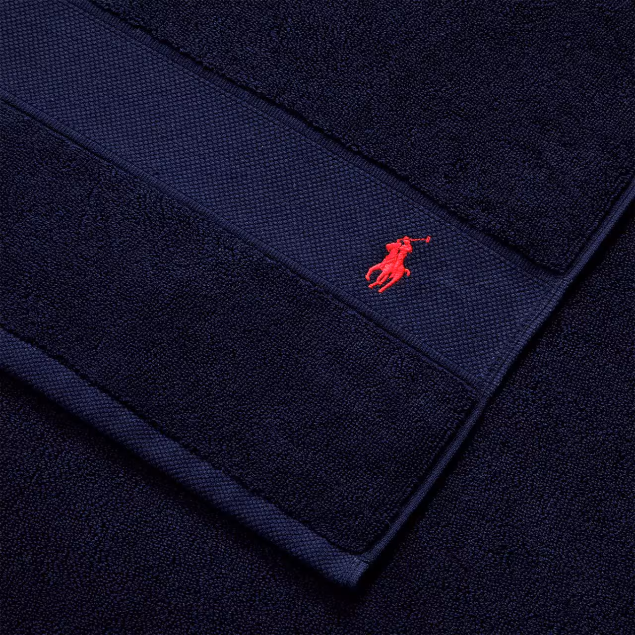 Polo Player Frottier dunkelblau Detail Logo Stickerei
