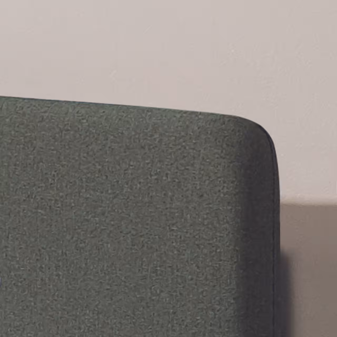 Komfortbett Cortina grün  Detail Kopfteil                  