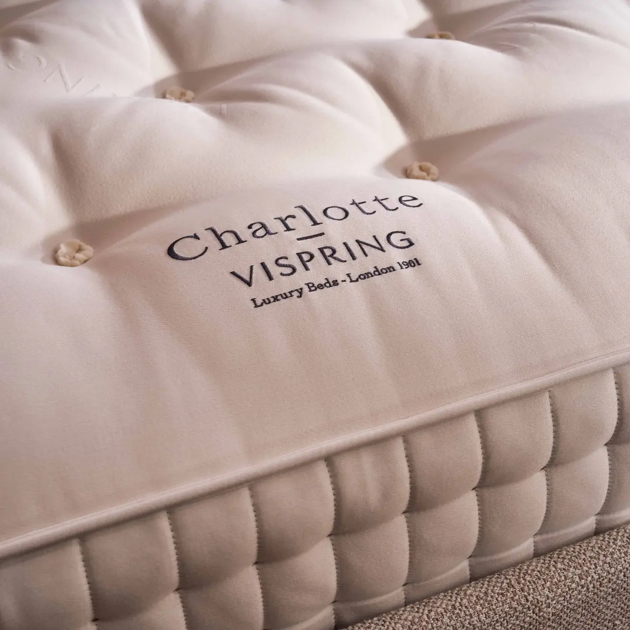 Matratze Charlotte beige Steppung Detail