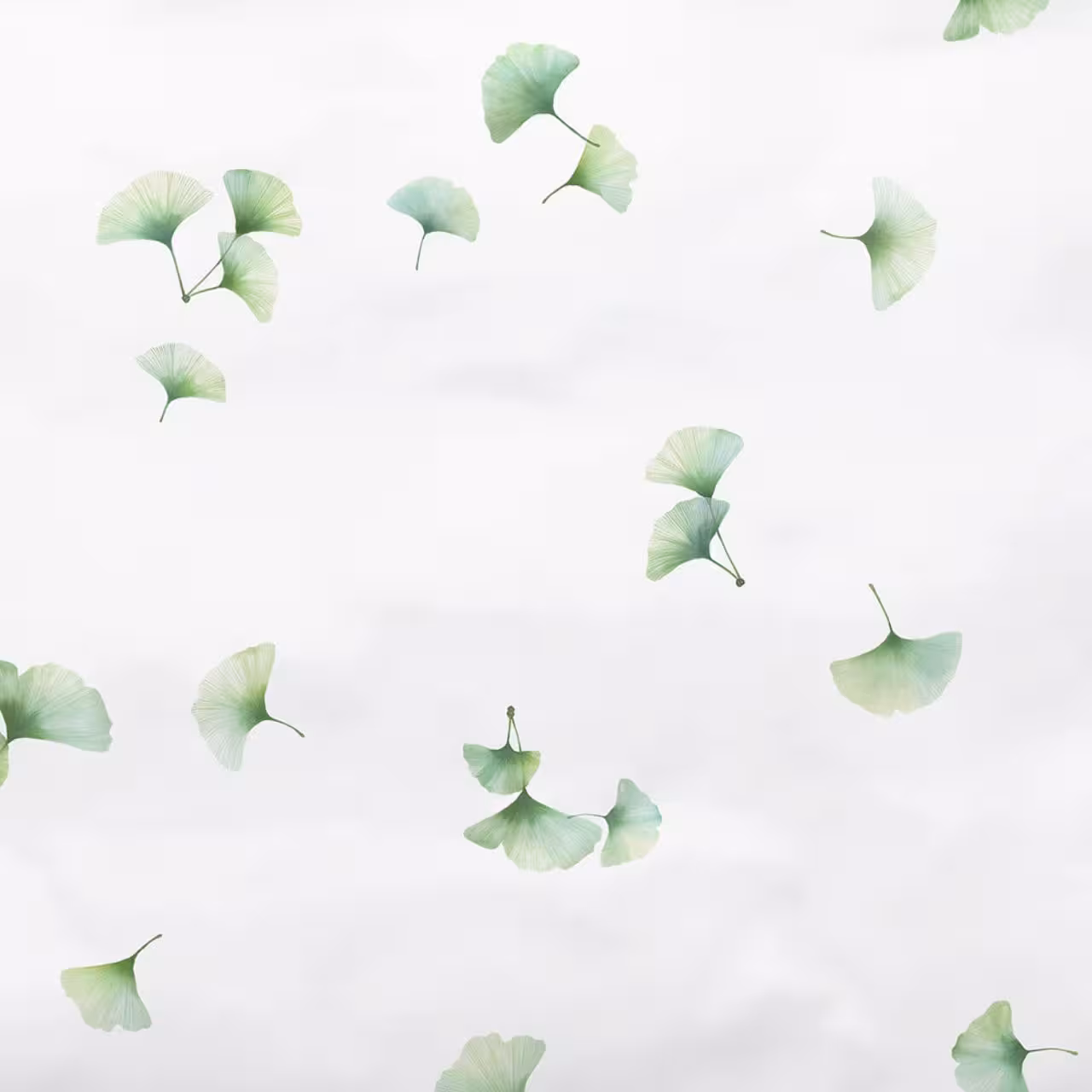 Ginkgo Blätter, Blätter Muster, Grünes Muster, Fliehkraft Blätter, Ginkgo-Design, 