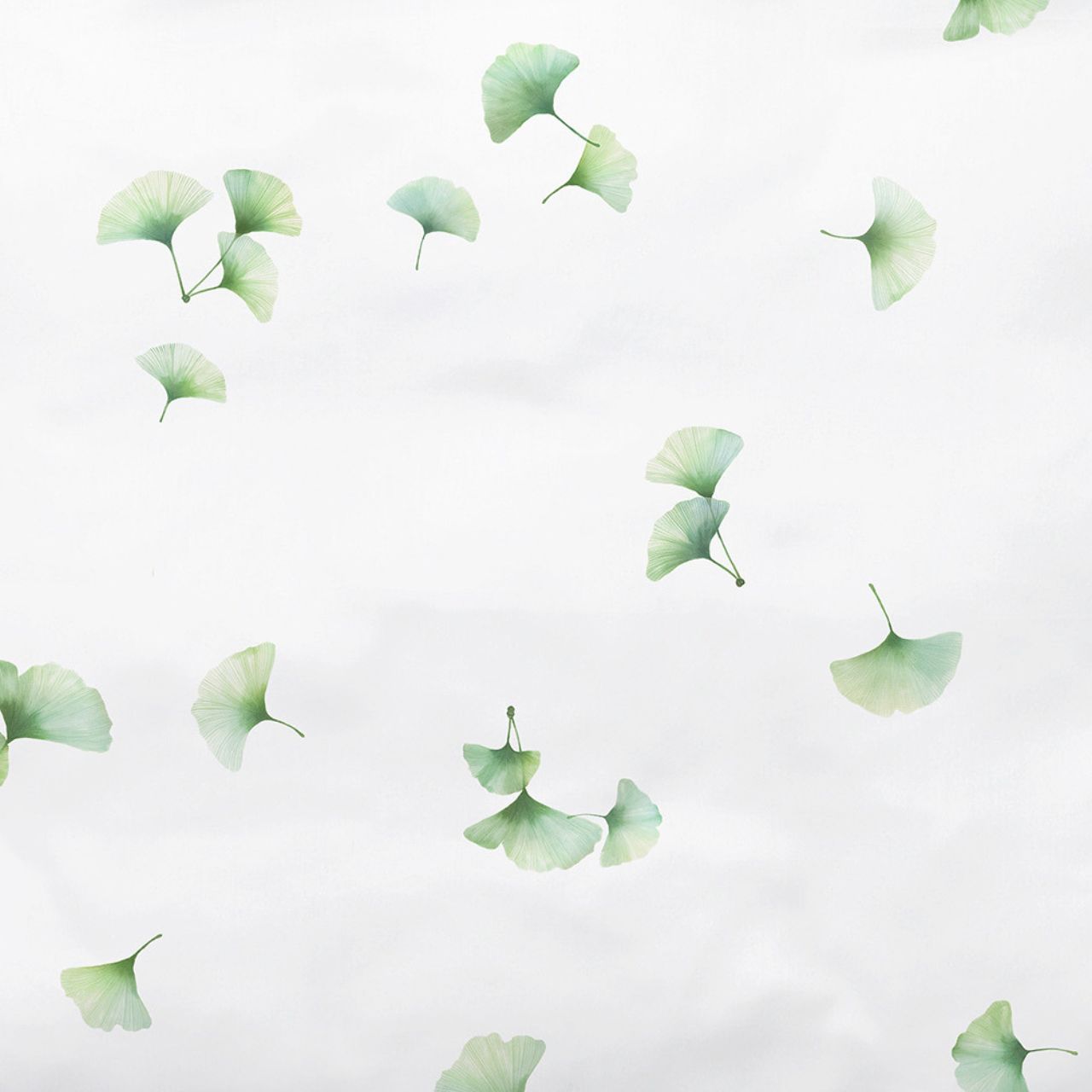 Ginkgo Blätter, Blätter Muster, Grünes Muster, Fliehkraft Blätter, Ginkgo-Design, 