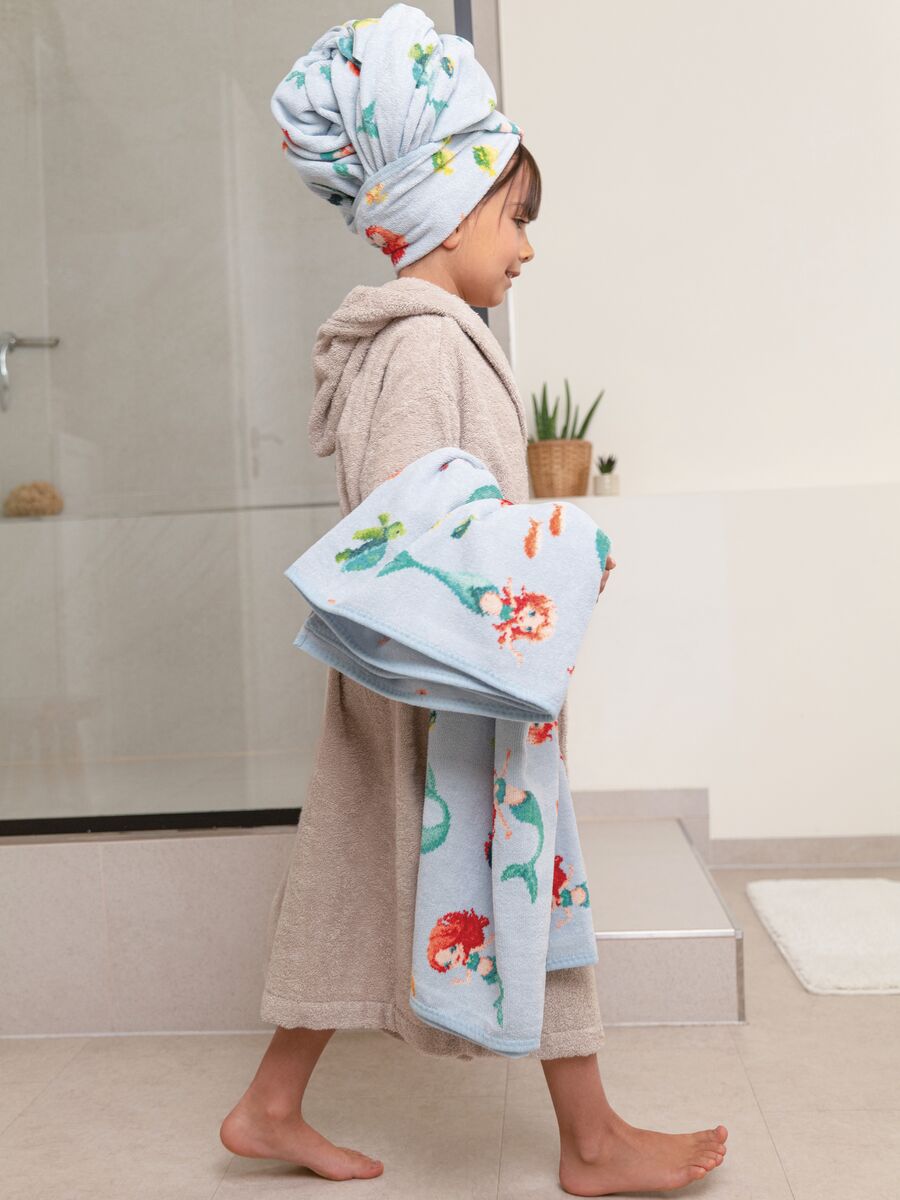 Handtuch, Bademantel, Kinder, Turban, Badetuch, 