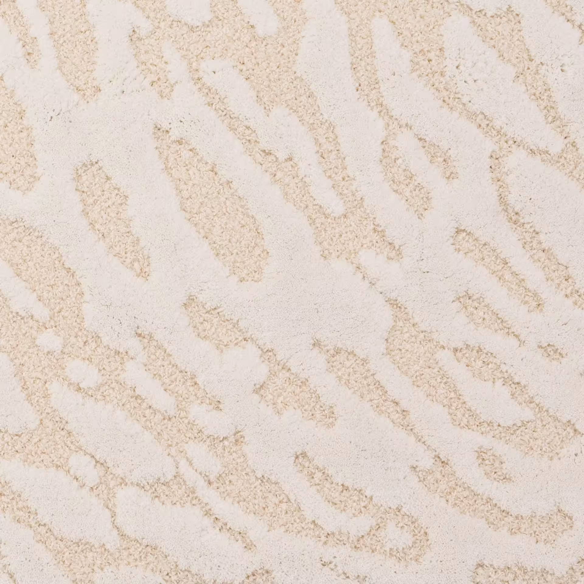 Badematte Flow beige und sand abstraktes Muster Detail
