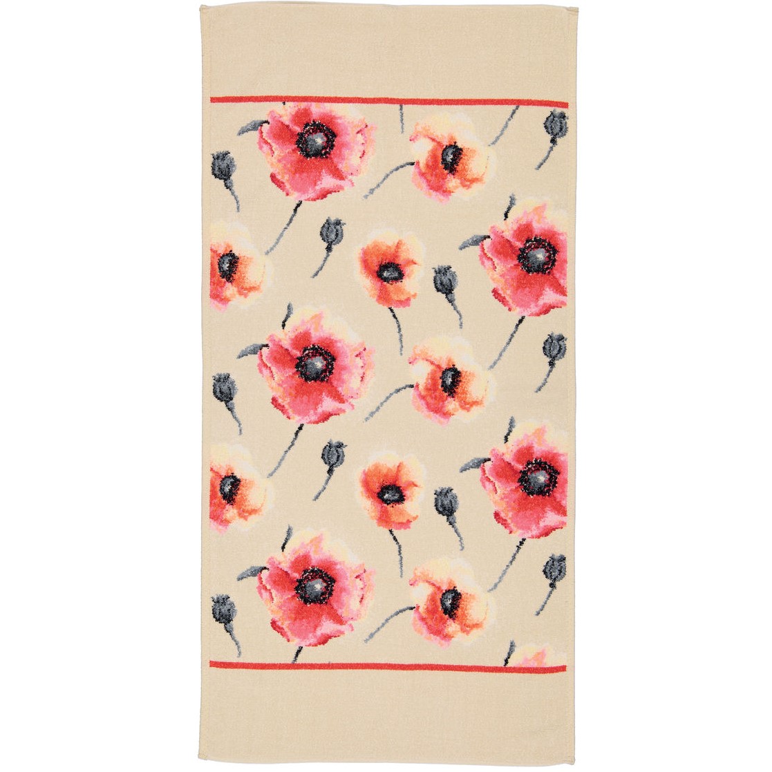 FEILER GERMANY - Chenilleserie "Klatschmohn"