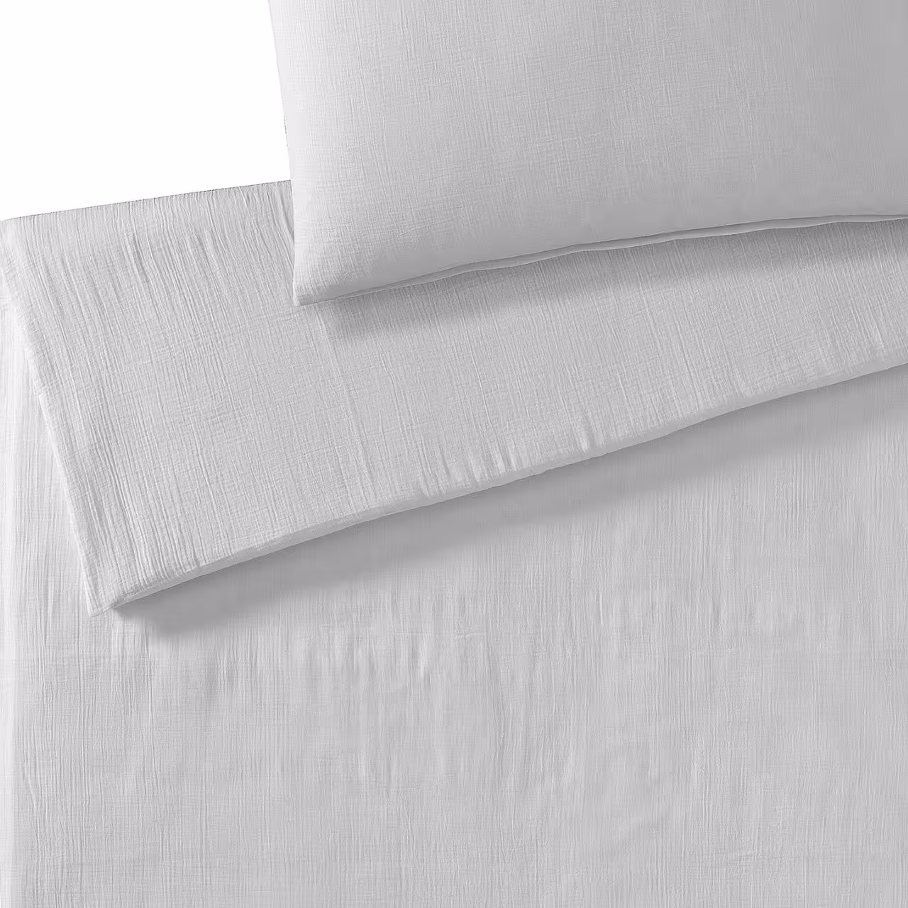 Bettwäschegarnitur Smooth steingrau Detail