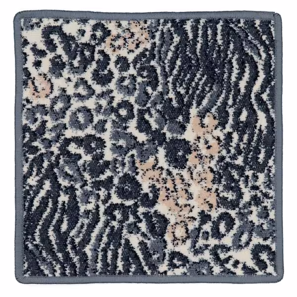 Chenilletuch Animal Blend grau mit Leomuster