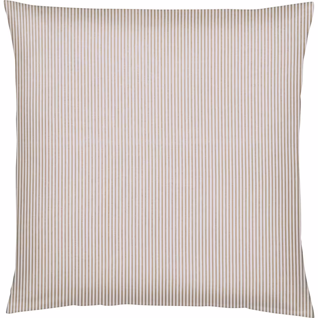 Kopfkissenbezug beige gestreift Draufsicht