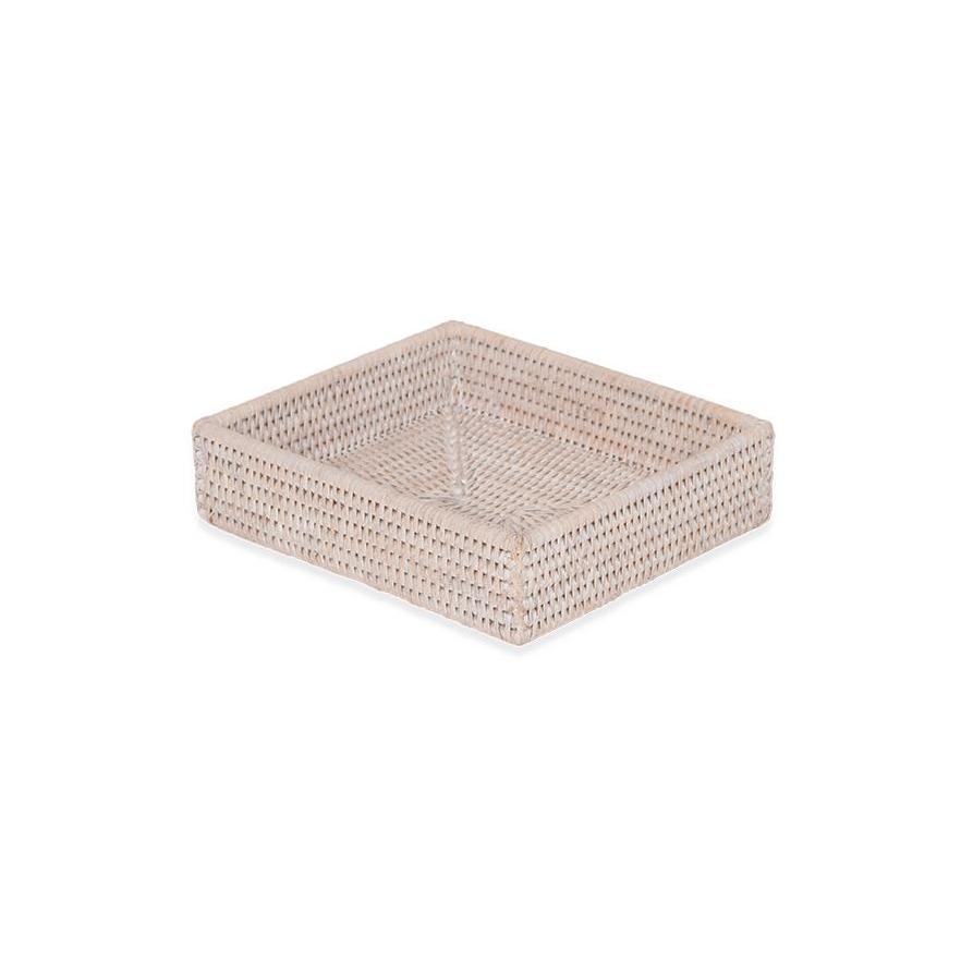 Tablett aus Geflecht beige