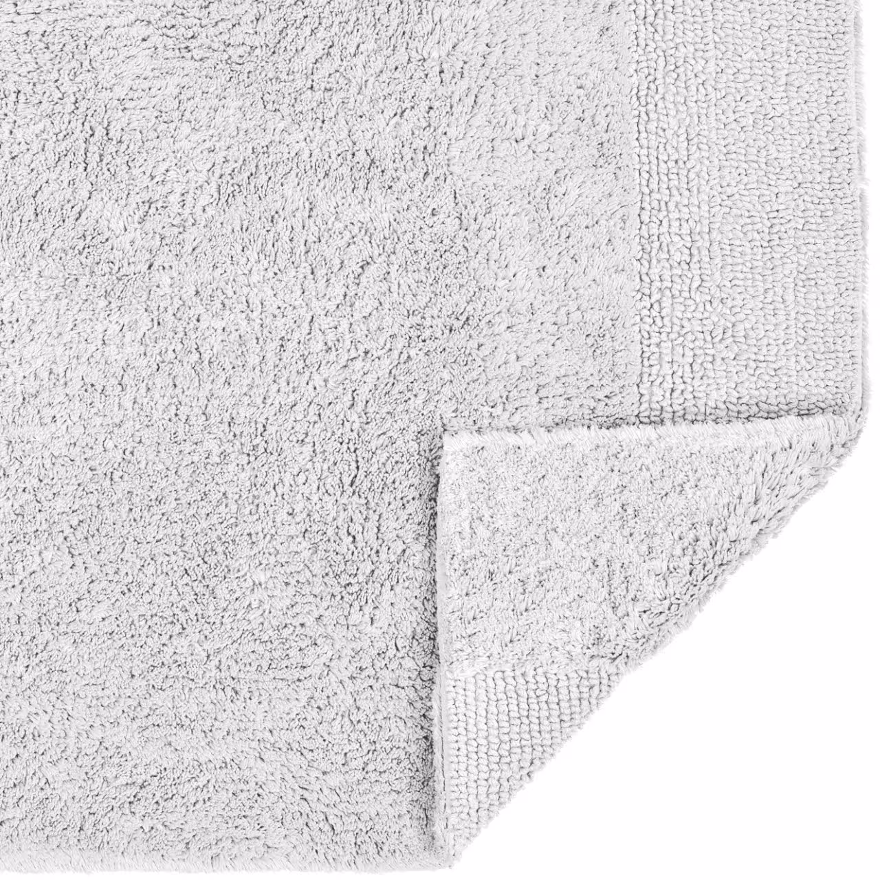 Duschvorleger Dreamtuft silber Detail Kante