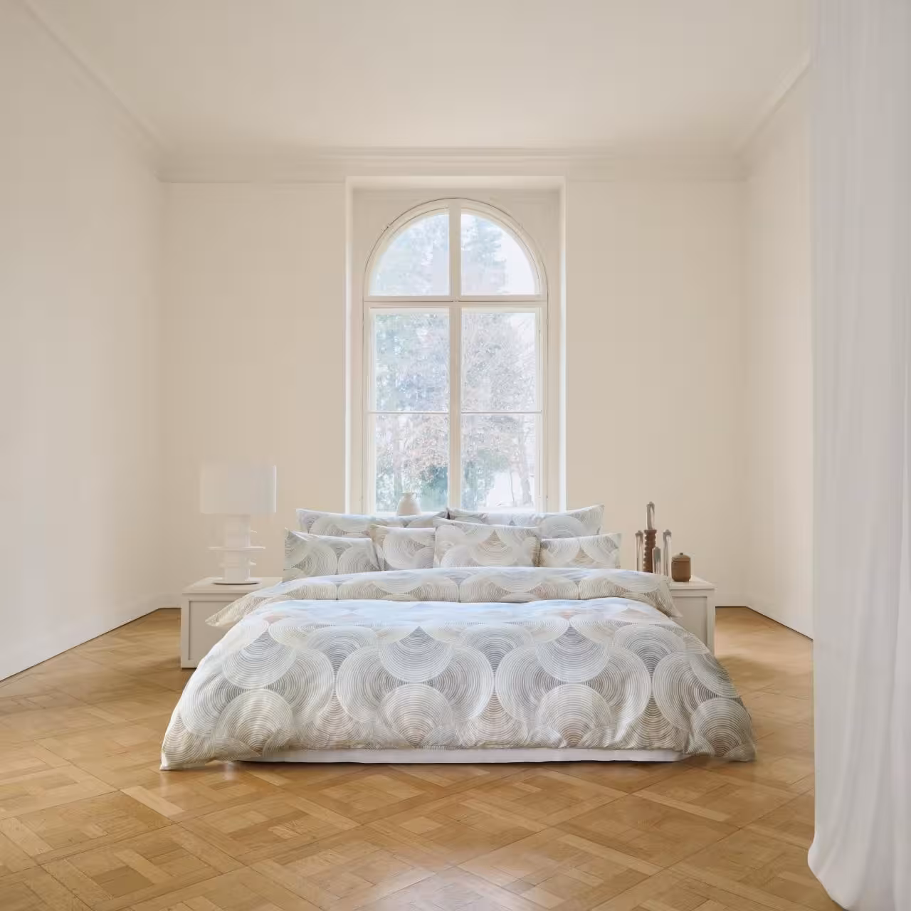 bett, duvet, kissen, schlafzimmer, bettwäsche, 