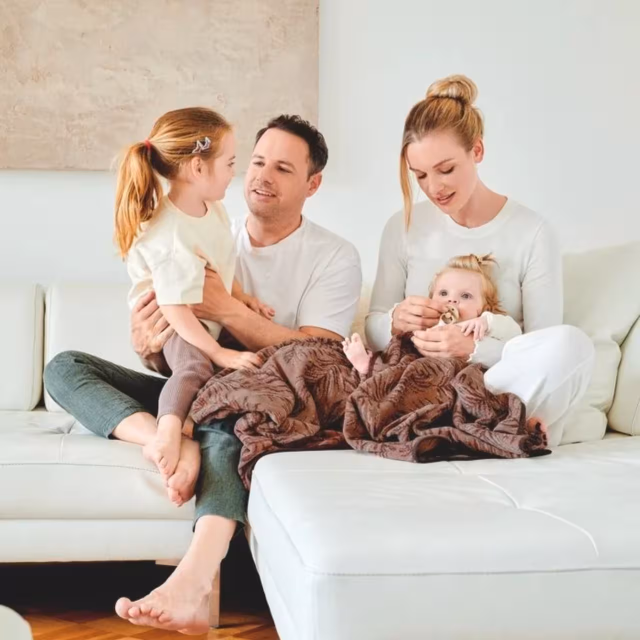 Kuscheldecke, braun, Tiermuster, Fleecedecke, Wohnzimmer, 