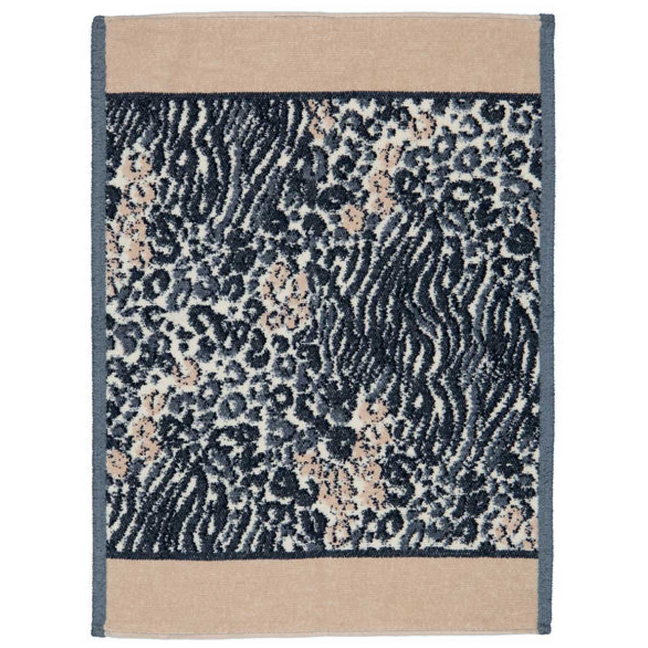 Chenilletuch Animal Blend beige mit Leomuster