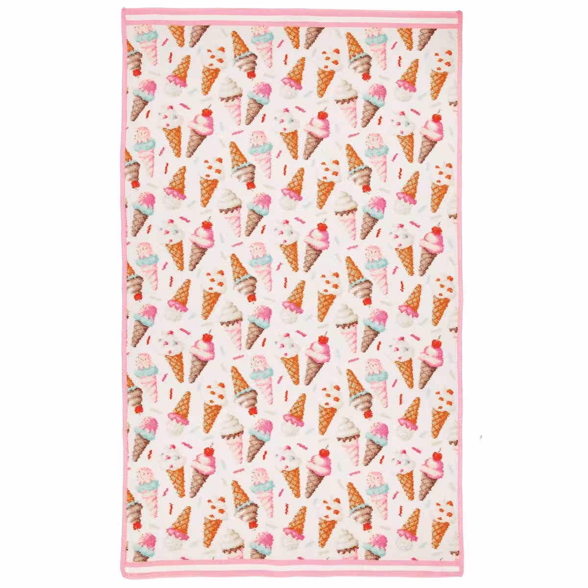 Eisscoop, Trockentuch, Kuchenbutter, Ice-cream pattern, Kunstfell, 