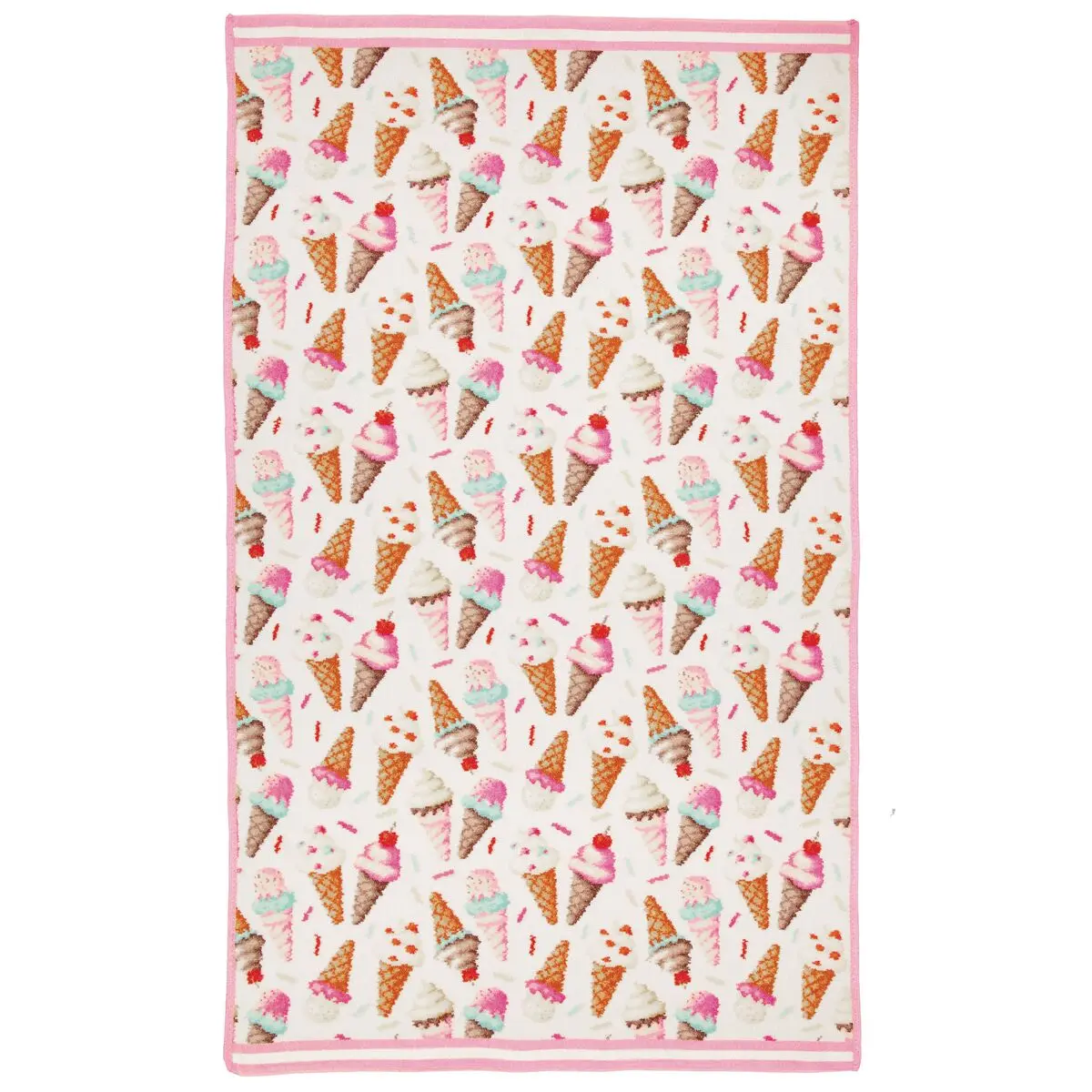 Eisscoop, Trockentuch, Kuchenbutter, Ice-cream pattern, Kunstfell, 